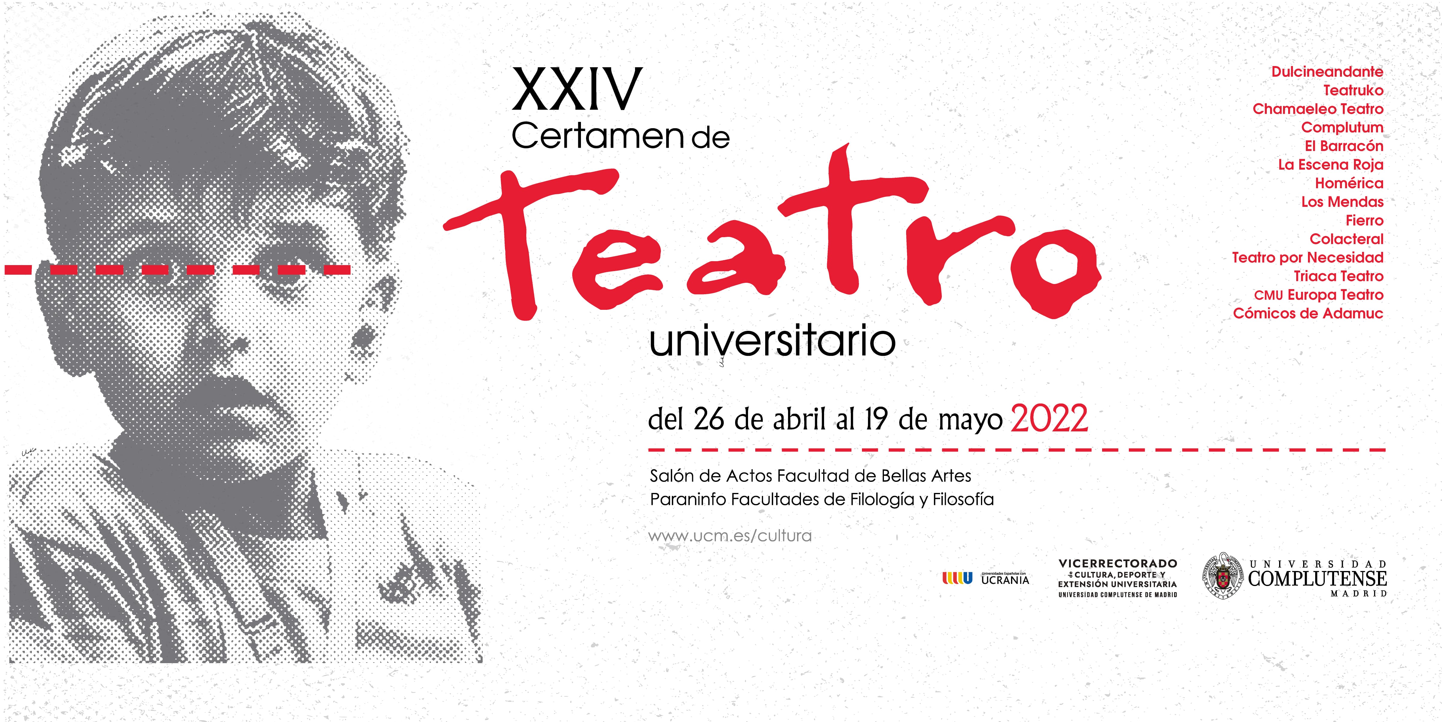 XXIV Certamen de Teatro Universitario UCM. ¡Última semana!